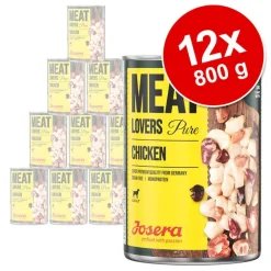 Økonomipakke: 12 x 800 g Josera Meatlovers Pure