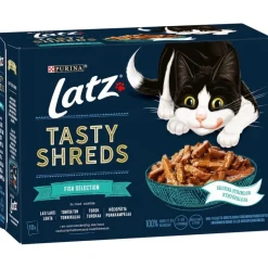 Økonomipakke: 24 x 80 g Latz Tasty Shreds portionspose