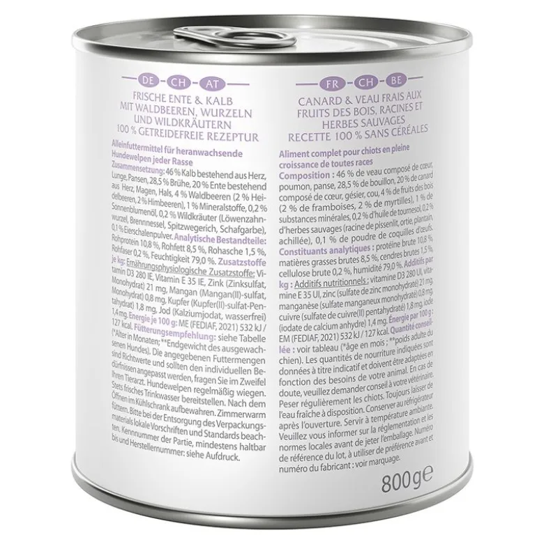 Økonomipakke: 24 x 800 g Little Wolf of Wilderness