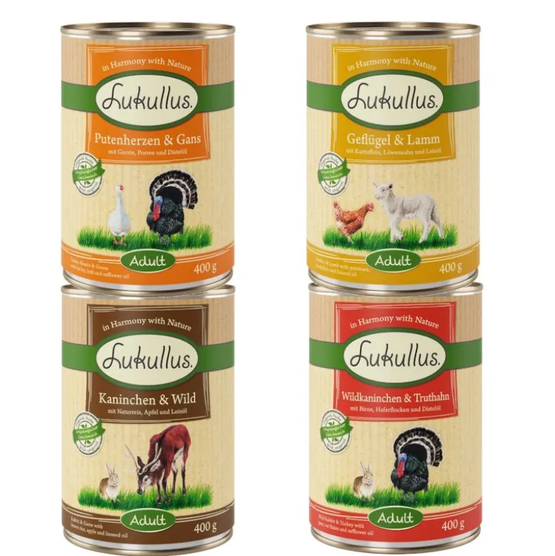 Økonomipakke: 24 x 400 g Lukullus Adult