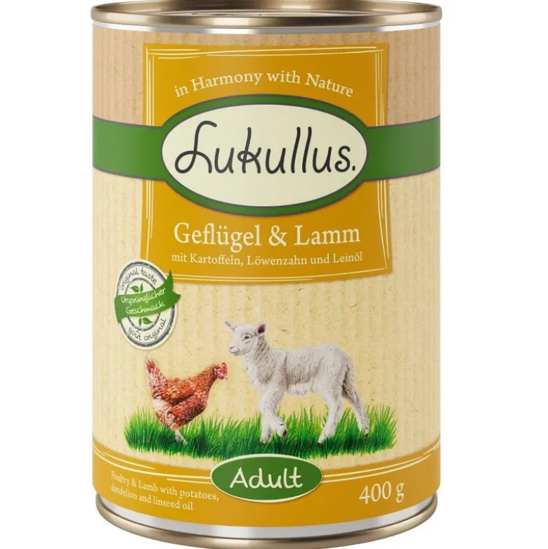 Økonomipakke: 24 x 400 g Lukullus Adult