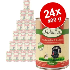 Økonomipakke: 24 x 400 g Lukullus Adult