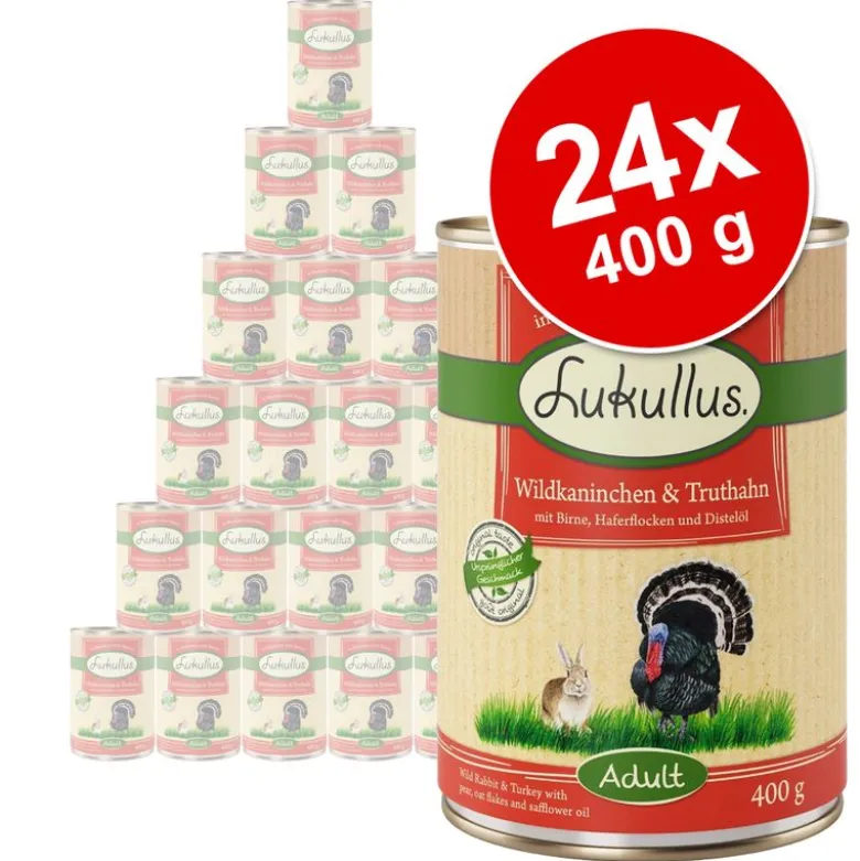Økonomipakke: 24 x 400 g Lukullus Adult