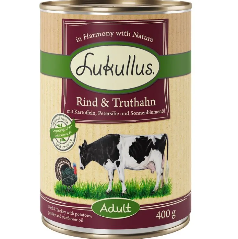 Økonomipakke: 24 x 400 g Lukullus Adult