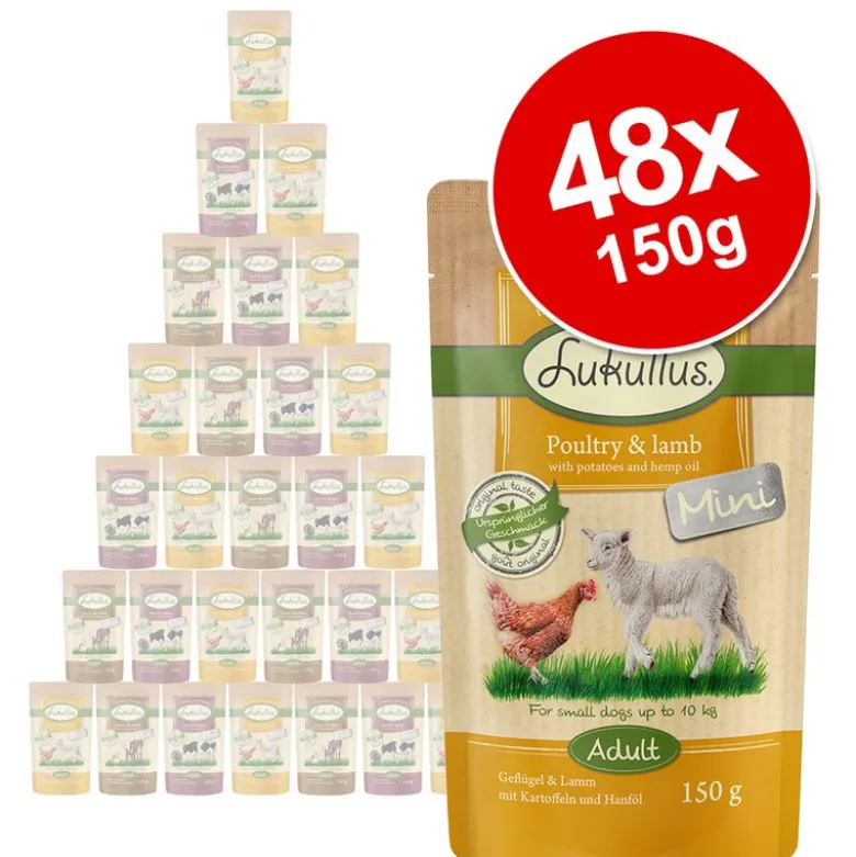 Økonomipakke: 48 x 150 g Lukullus Naturkost Mini portionsposer