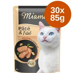 Økonomipakke: 30 x 85 g Miamor Pâté & Filet