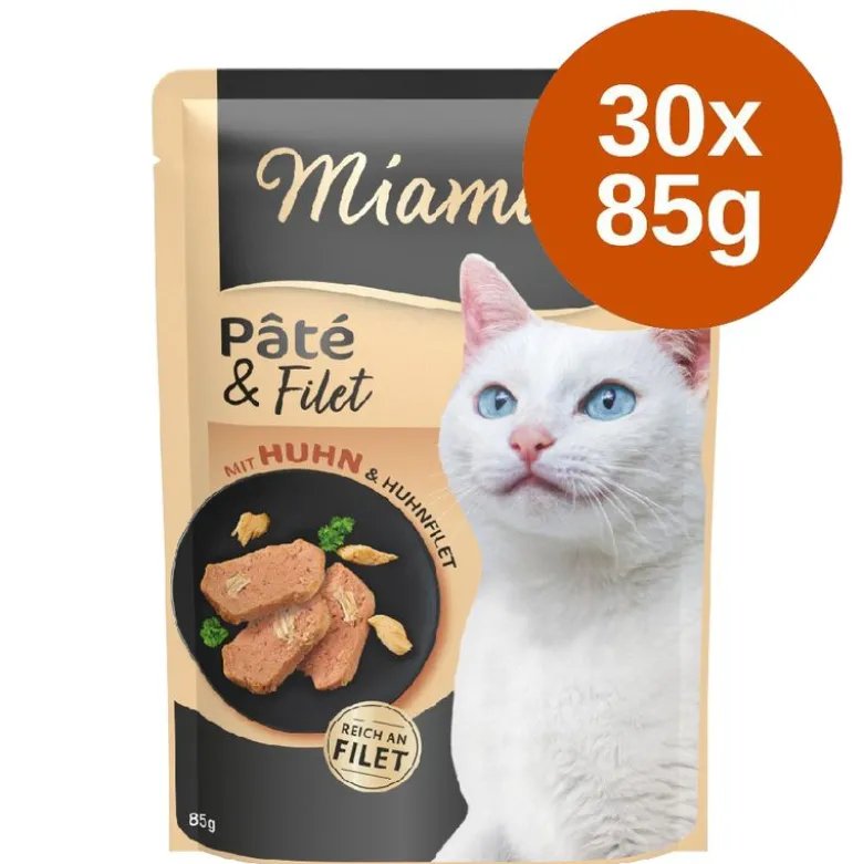 Økonomipakke: 30 x 85 g Miamor Pâté & Filet
