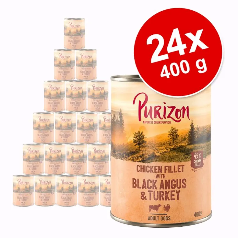 Økonomipakke: 24 x 400 g Purizon Adult