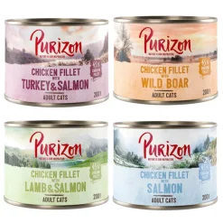 Økonomipakke: 24 x 200 g Purizon Adult