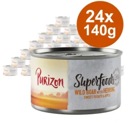 Økonomipakke: 24 x 140 g Purizon Superfoods