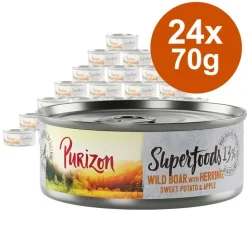 Økonomipakke: 24 x 70 g Purizon Superfoods