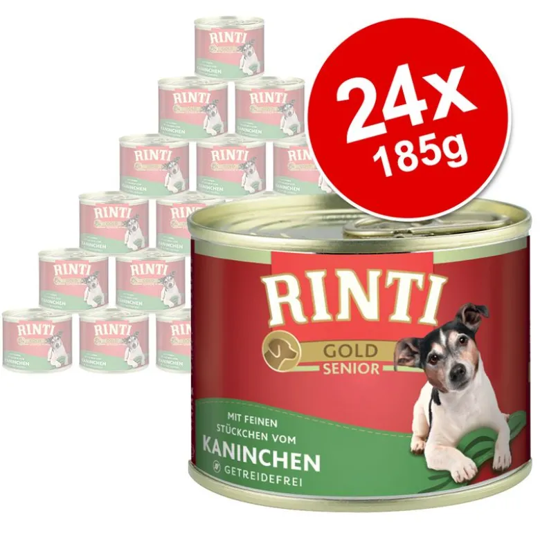 Økonomipakke: 24 x 185 g RINTI Gold Senior