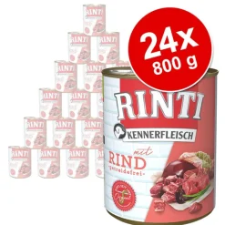 Økonomipakke: 24 x 800g RINTI Kennerfleisch