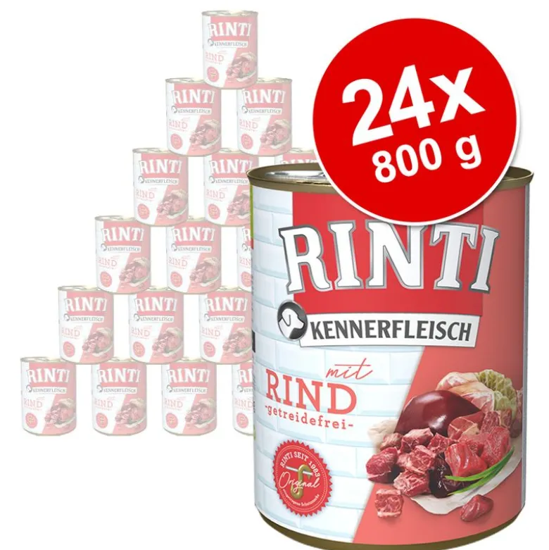 Økonomipakke: 24 x 800g RINTI Kennerfleisch