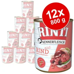Økonomipakke: 12 x 800 g RINTI Kennerfleisch