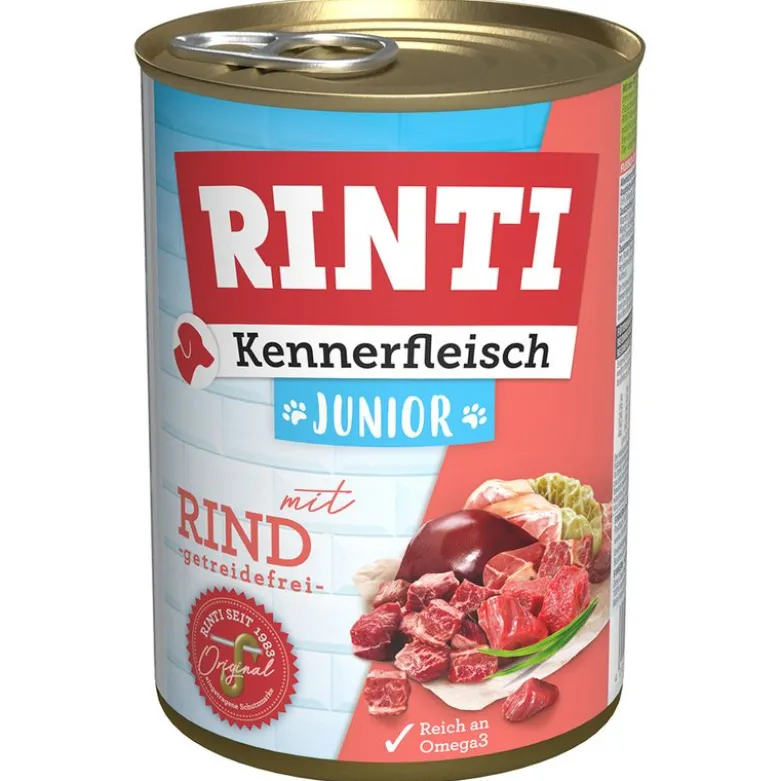 Økonomipakke: 24 x 400 g RINTI Kennerfleisch
