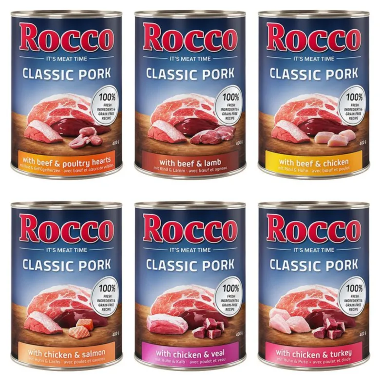 Økonomipakke: 24 x 400 g Rocco Classic Pork