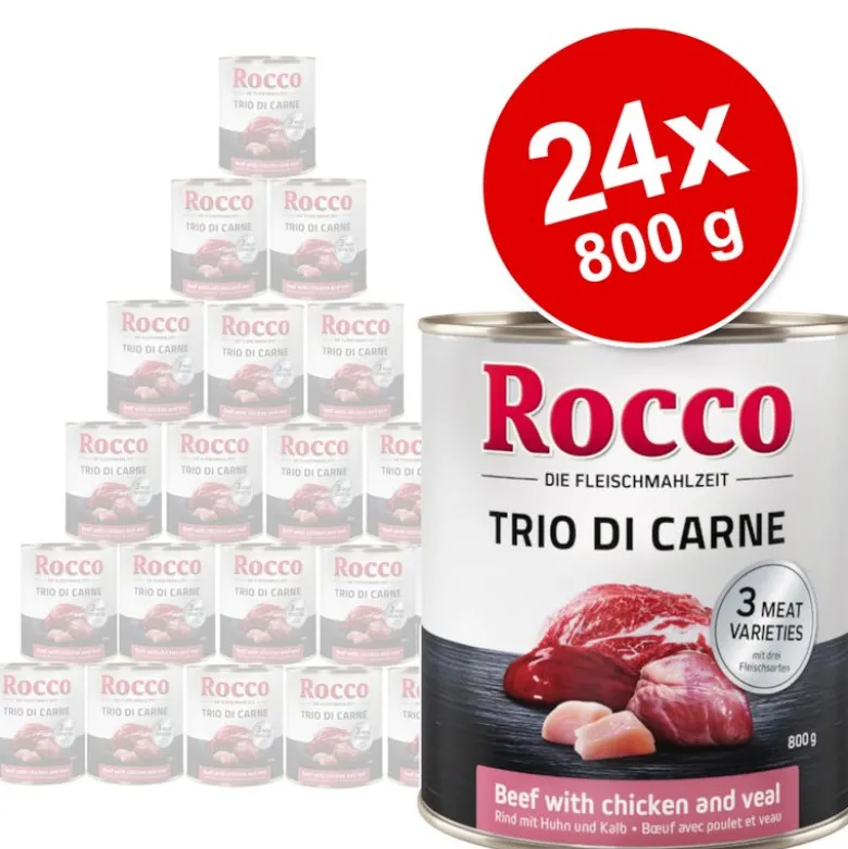 Økonomipakke: 24 x 800 g Rocco Classic Trio di Carne