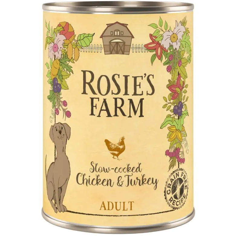 Økonomipakke: 24 x 400 g Rosie's Farm Adult
