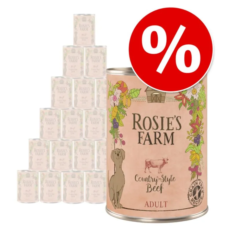 Økonomipakke: 24 x 400 g Rosie's Farm Adult