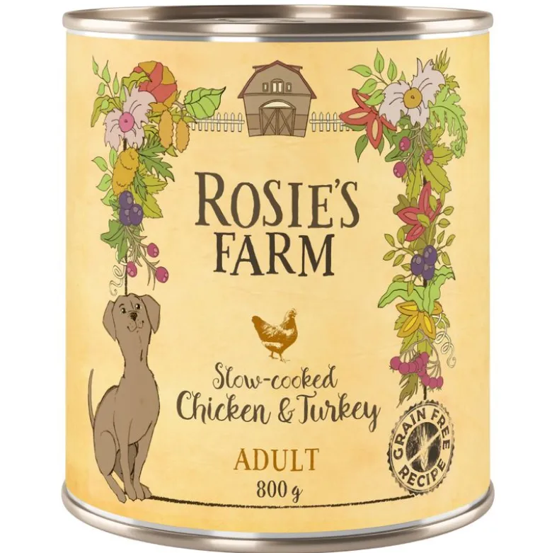 Økonomipakke: 24 x 800 g Rosie's Farm Adult