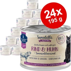 Økonomipakke: 24 x 195 g Sanabelle All Meat