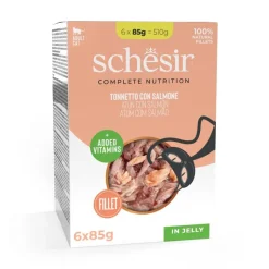 Økonomipakke: 24 x 85 g Schesir Complete Nutrition Filet i gelé