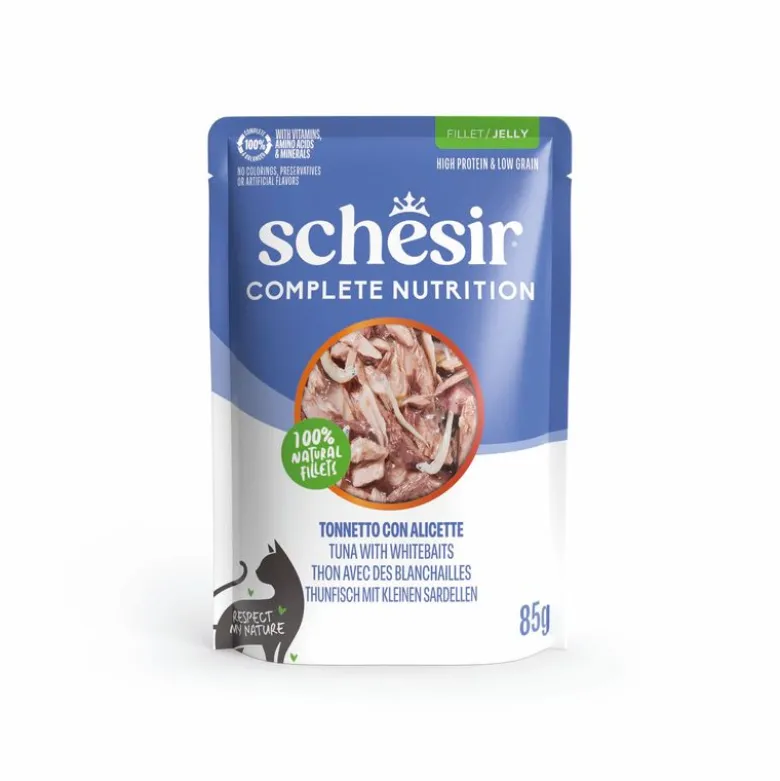 Økonomipakke: 24 x 85 g Schesir Complete Nutrition Filet i gelé