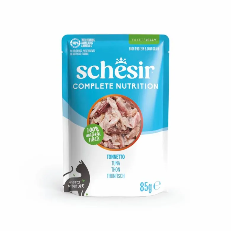 Økonomipakke: 24 x 85 g Schesir Complete Nutrition Filet i gelé