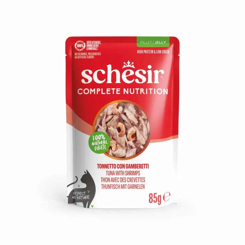 Økonomipakke: 24 x 85 g Schesir Complete Nutrition Filet i gelé