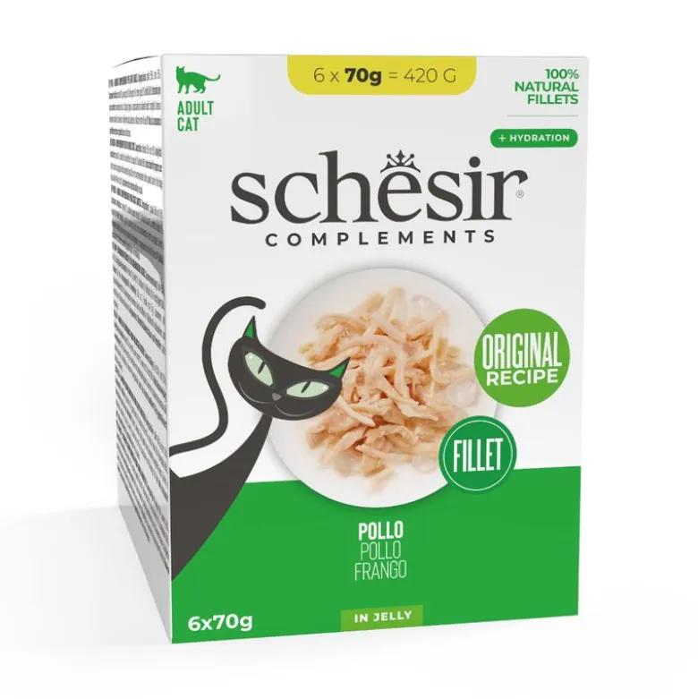Økonomipakke: 24 x 70 g Schesir Complements Filet i gelé