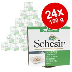 Økonomipakke: 24 x 150 g Schesir vådfoder