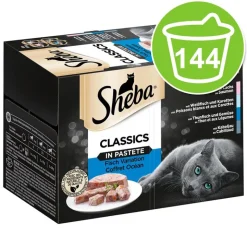 Økonomipakke: 144 x 85 g Sheba bakker