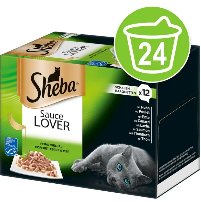 Økonomipakke: 24 x 85 g Sheba bakker "Uimodståelige varianter"