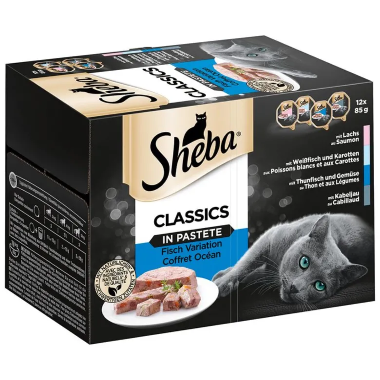 Økonomipakke: 96 x 85 g Sheba bakker "Uimodståelige varianter"