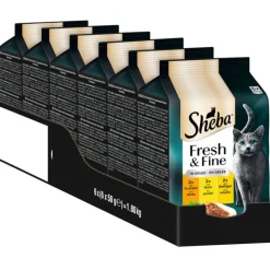 Økonomipakke: 72 x 50 g Sheba Fresh & Fine portionsposer