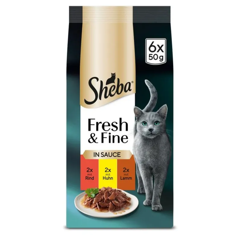 Økonomipakke: 72 x 50 g Sheba Fresh & Fine portionsposer