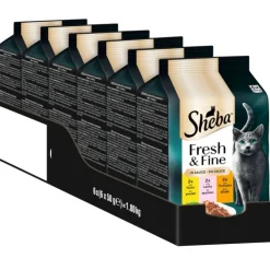Økonomipakke: 72 x 50 g Sheba Fresh & Fine portionsposer