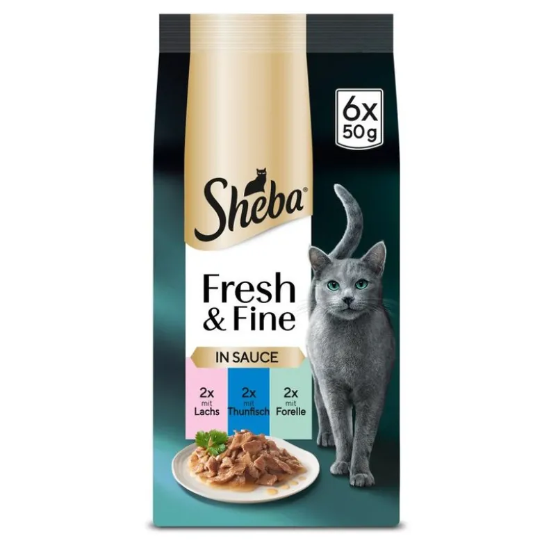 Økonomipakke: 72 x 50 g Sheba Fresh & Fine portionsposer