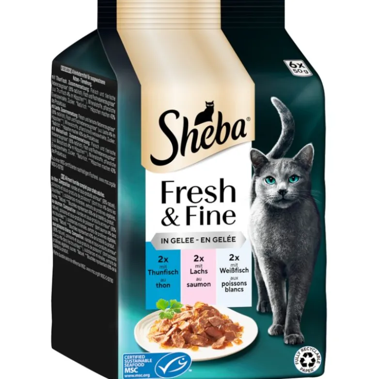 Økonomipakke: 72 x 50 g Sheba Fresh & Fine portionsposer