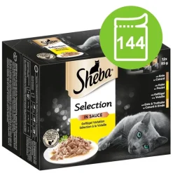 Økonomipakke: 144 x 85 g Sheba portionsposer
