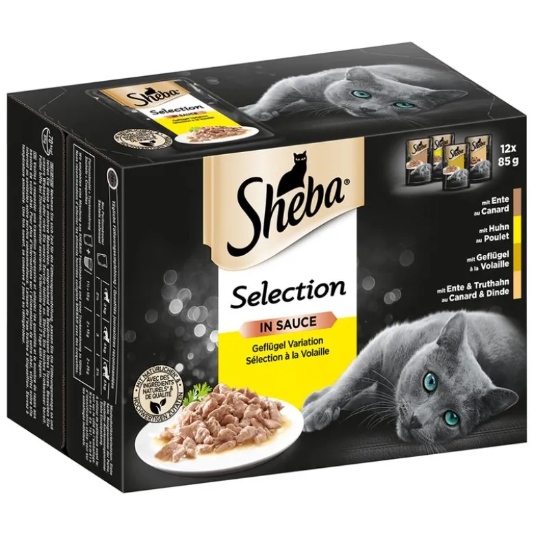 Økonomipakke: 48 x 85 g Sheba Selection portionsposer