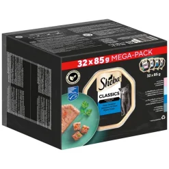 Økonomipakke: 64 x 85 g Sheba Uimodståelige Varianter bakke