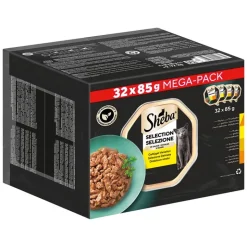 Økonomipakke: 64 x 85 g Sheba Uimodståelige Varianter bakke