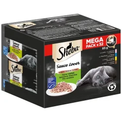 Økonomipakke: 64 x 85 g Sheba Uimodståelige Varianter bakke