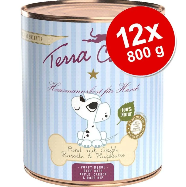 Økonomipakke: 12 x 800 g Terra Canis Hvalpefoder