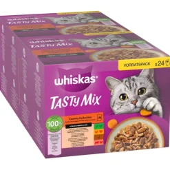 Økonomipakke: 144 x 85 g Whiskas Tasty Mix portionsposer