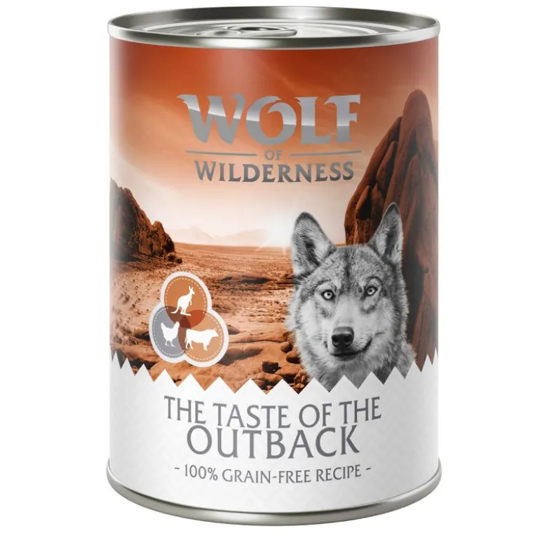 Økonomipakke: 12 x 400 g Wolf of Wilderness "The Taste Of"
