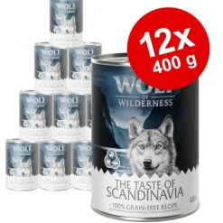 Økonomipakke: 12 x 400 g Wolf of Wilderness