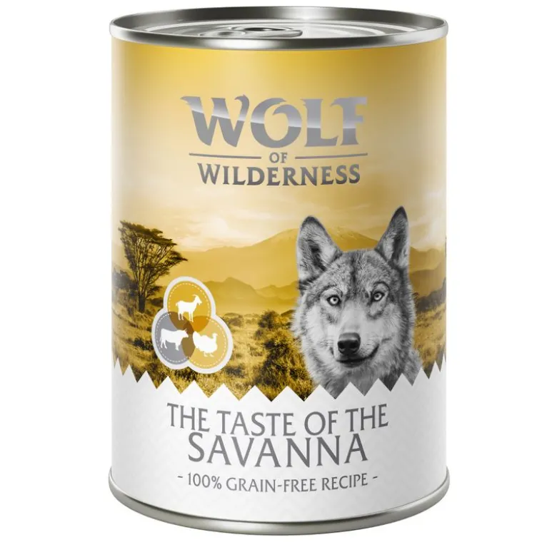 Økonomipakke: 12 x 400 g Wolf of Wilderness "The Taste Of"